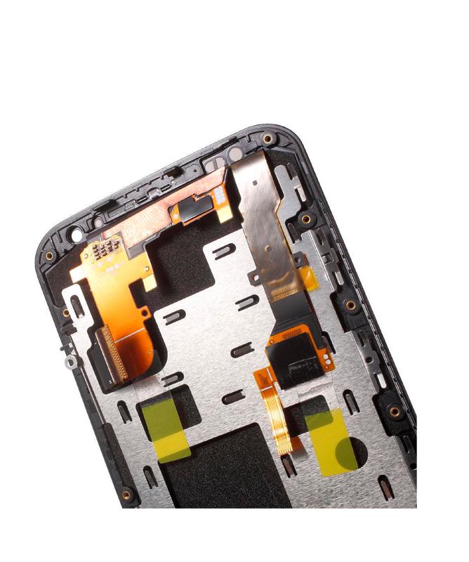 Pantalla LCD con marco para Motorola Moto X2 (XT1096 / 2014) Negro