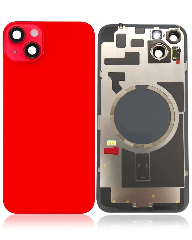 Tapa trasera con placa y iman MagSafe para iPhone 14 Plus roja