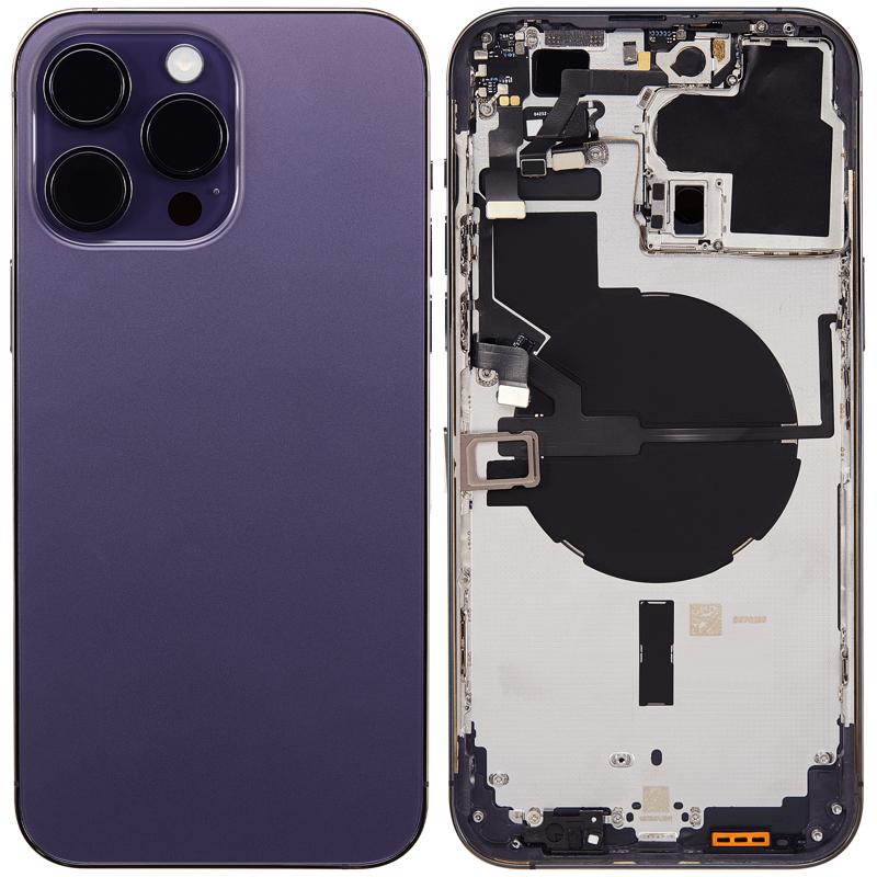 Tapa trasera para iPhone 14 Pro Max en Morado Profundo sin logo