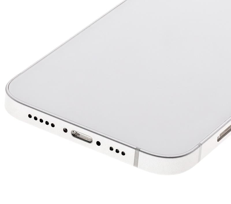 Tapa trasera con componentes pequeños pre-instalados para iPhone 12 (Versión EEUU) (Blanco)