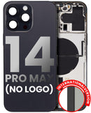 Tapa trasera para iPhone 14 Pro Max (Version Internacional) sin logo (Negro Espacial)