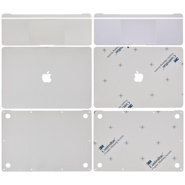 Cubierta 4 en 1 (Superior, Inferior, Teclado, Reposamanos) para MacBook Air 13" Retina (A1932 / Finales 2018 / Principios 2019) (Plata)