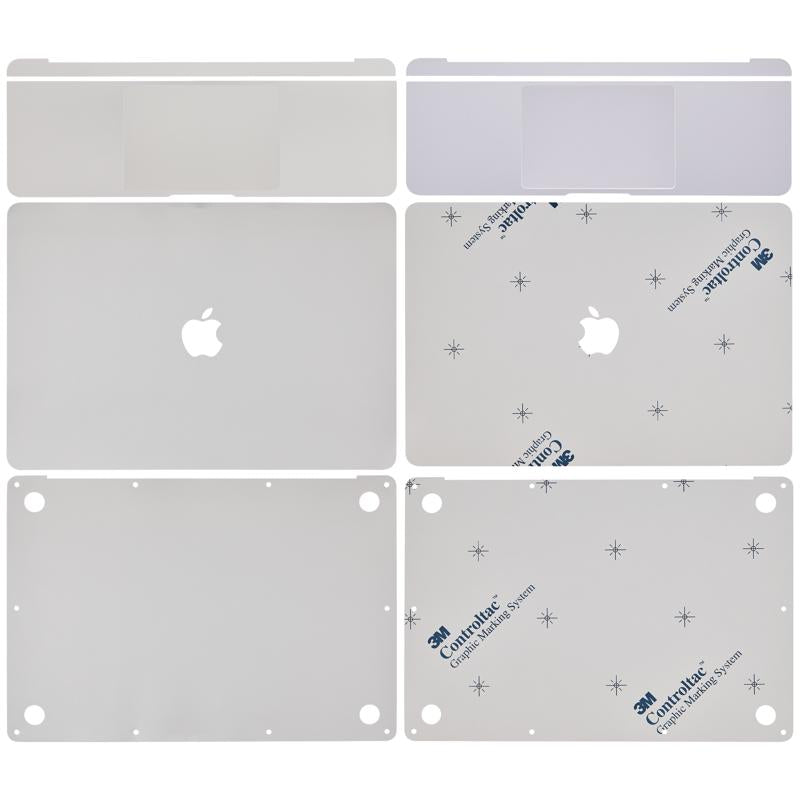 Cubierta 4 en 1 (Superior, Inferior, Teclado, Reposamanos) para MacBook Air 13" Retina (A1932 / Finales 2018 / Principios 2019) (Plata)