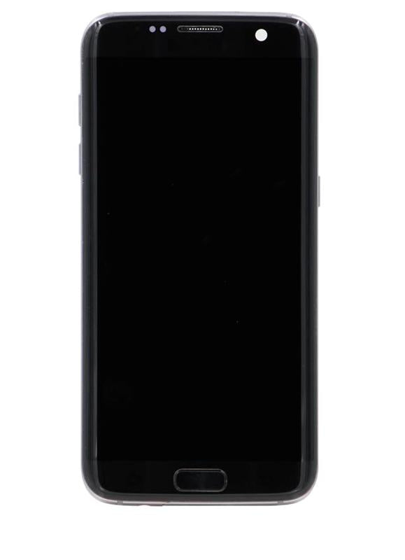 Pantalla OLED con marco para Samsung Galaxy S7 Edge (G935F) Negro Onyx reacondicionado