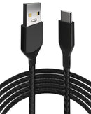 Cable USB Tipo C a USB Tipo A de 3 pies (AmpSentrix) (Infinity) (Negro)