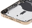 Tapa trasera para iPhone 12 Pro Max con componentes (Versión US) (Oro)