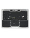 Cubierta superior con bateria y teclado para MacBook Pro 13" Retina (A1708 / Finales de 2016) (Teclado UK) (Usada original) (Plateado)