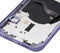 Tapa trasera con componentes pequenos pre-instalados para iPhone 12 (Version US) (Sin logo) (Morado)