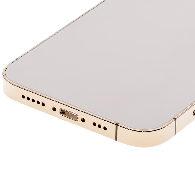 Tapa trasera con componentes pequeños pre-instalados para iPhone 12 Pro (Versión EE.UU.) (Oro)