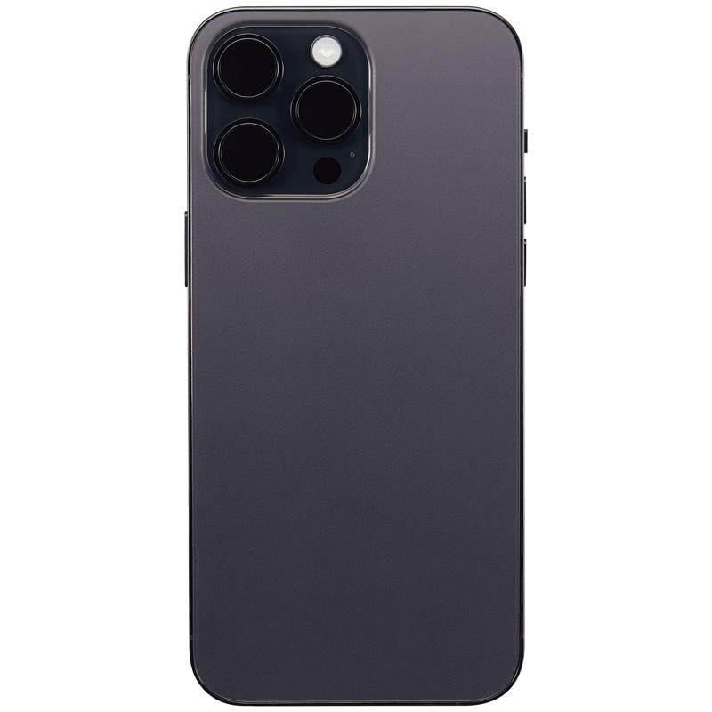 Tapa trasera para iPhone 14 Pro Max (Version EE.UU) Sin logo (Negro Espacial)