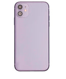 Tapa trasera con componentes pequenos pre-instalados para iPhone 11 (Usada original Grado C) (Morado)