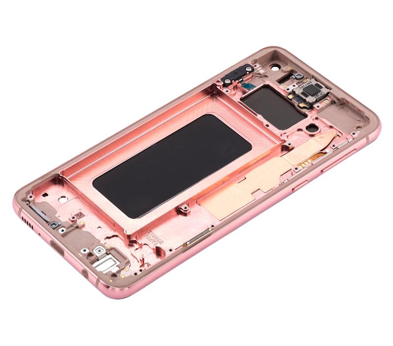 Pantalla OLED con marco para Samsung Galaxy S10E (Reacondicionado) (Rosa Flamenco)