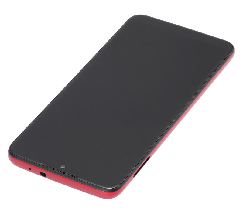 Pantalla LCD con marco para Motorola Moto G8 Play (XT2015 / 2019) - Rojo Magenta (Reacondicionado)