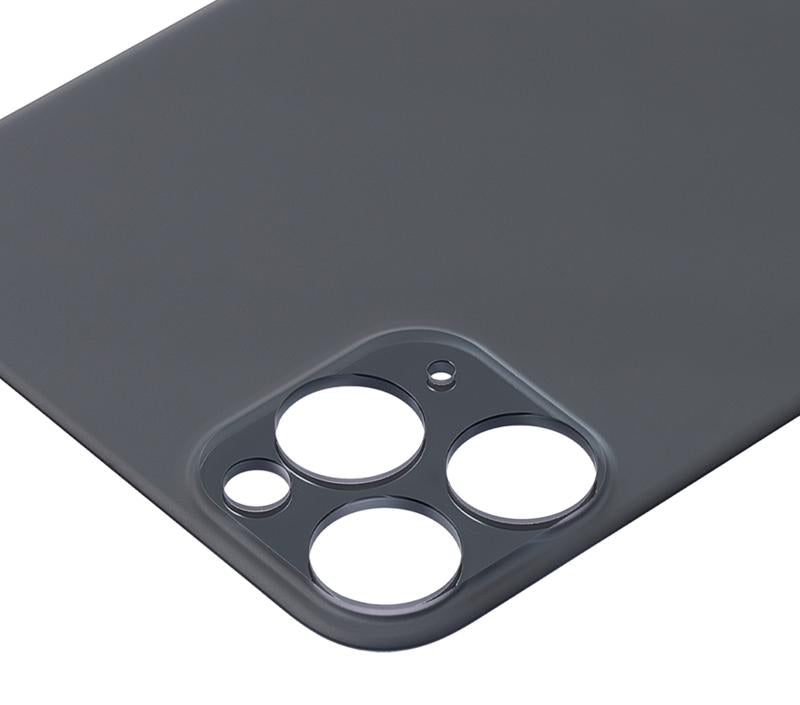 Tapa trasera para iPhone 11 Pro Max con adhesivo 3M (Orificio grande para camara) (Gris espacial)