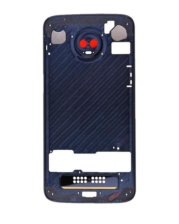 Marco medio original para Motorola Moto Z3 Play (XT1929-3 / 2018) Azul