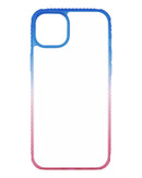 Funda Slim Mate Nebula para iPhone 14 Plus Azul/Rojo 1 Paquete