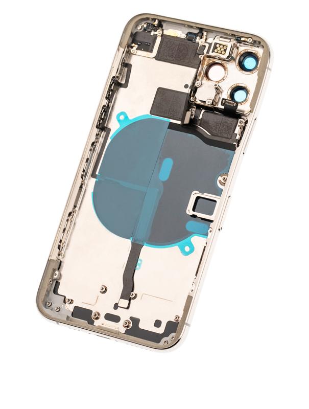 Tapa trasera con componentes pequeños pre-instalados para iPhone 11 Pro (Original Usada: Grado C) (Plata Mate)