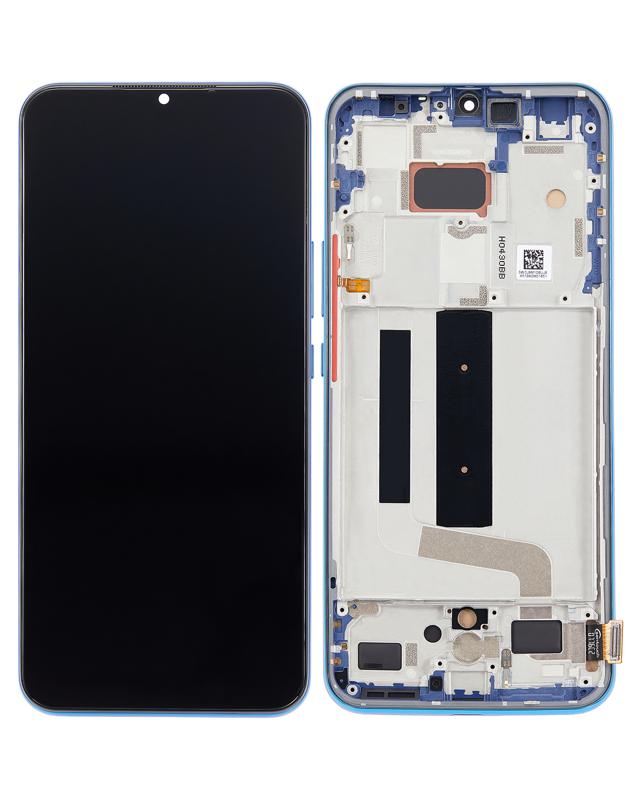 Pantalla LCD con marco para Xiaomi Mi 10 Lite 5G Azul Aurora