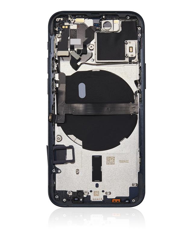 Tapa trasera con componentes pequenos para iPhone 13 Mini (Midnight)