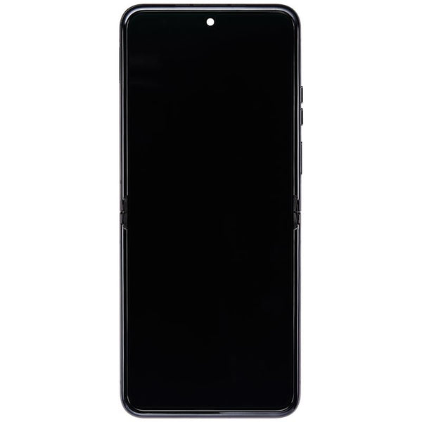 Pantalla OLED con marco para Motorola Moto Razr+ (XT2321-3 / 2023) Negro Infinito