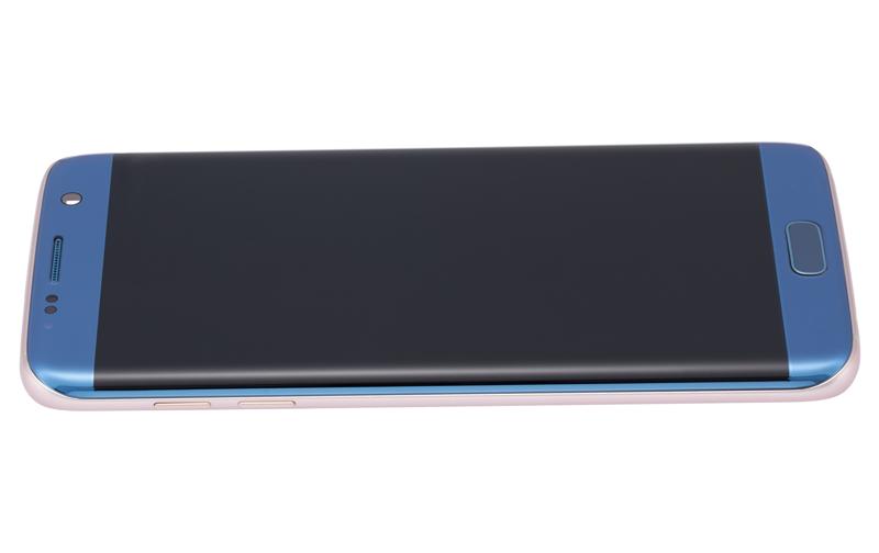 Pantalla OLED con marco para Samsung Galaxy S7 Edge (Azul Coral)