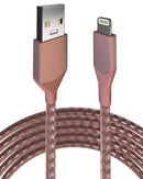 Cable USB Tipo A a Lightning 3 ft AmpSentrix Infinity Rosa