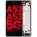 Pantalla OLED para Samsung Galaxy A53 / A53 5G (A535 / A536 / 2022) con marco (Negro)