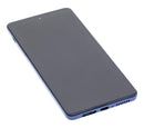 Pantalla LCD con marco para Motorola Edge 20 Pro (XT2153-1 / 2021) (Reacondicionado) (Azul medianoche)