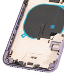 Tapa trasera con componentes pequenos pre-instalados para iPhone 11 (Usada original Grado C) (Morado)