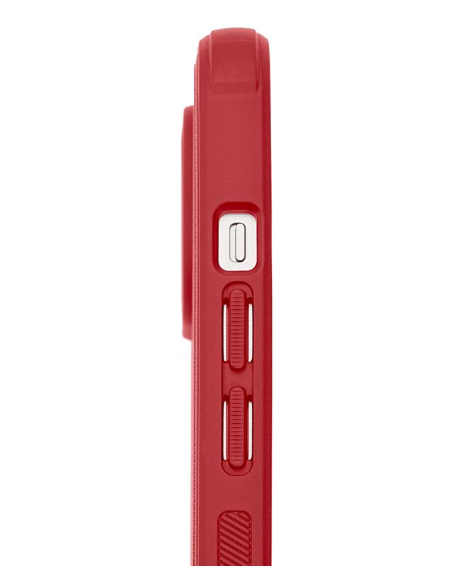 Estuche Resistente Matiz Asteroide para iPhone 14 Rojo 1 Paquete