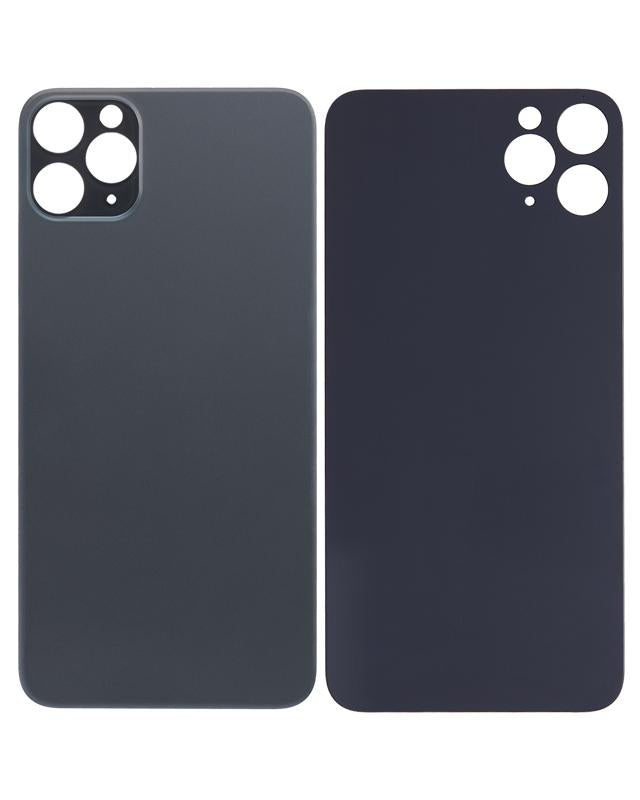 Tapa trasera para iPhone 11 Pro Max con adhesivo 3M (Orificio grande para camara) (Gris espacial)