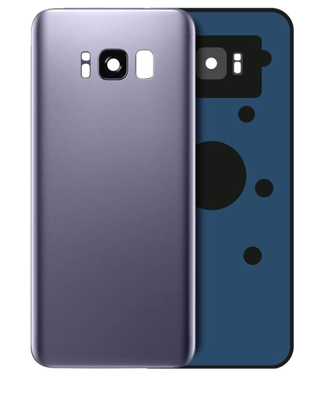 Tapa trasera con lente de camara para Samsung Galaxy S8 (Gris Orquidea)