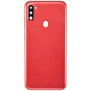 Tapa trasera con lente de camara para Samsung Galaxy A11 (A115 / 2020) version internacional rojo