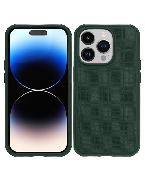 Funda Rugosa Mate Asteroid para iPhone 14 Pro Verde 1 PAQUETE