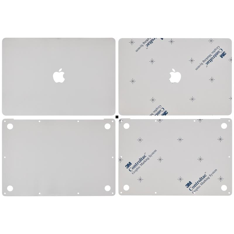 Skin 2 en 1 (Superior e Inferior) para MacBook Air 13" Retina (A1932 / Finales 2018 / Inicios 2019) (Plata)