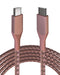 Cable USB Tipo C a USB Tipo C de 3 pies (AmpSentrix) (Infinity) (Rosa)