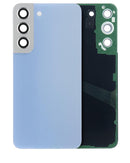 Tapa trasera con lente de camara para Samsung Galaxy S22 5G (Sin logo) (Sky Blue)