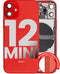 Tapa trasera con componentes pequenos pre-instalados para iPhone 12 Mini (Version internacional) (Original usado: Grado B) (Rojo)