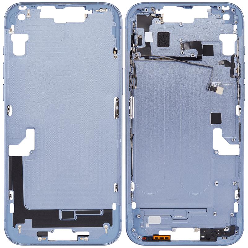 Carcasa intermedia con botones de encendido y volumen para iPhone 14 Plus (Version EE.UU.) Azul