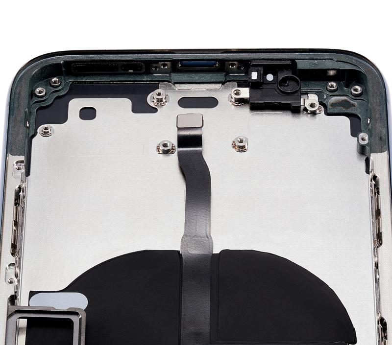 Tapa trasera con componentes pequenos pre-instalados para iPhone 11 Pro (Verde Medianoche)