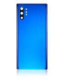 Tapa trasera con lente de camara para Samsung Galaxy Note 10 Plus / 5G (sin logo) (Azul)