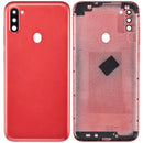 Tapa trasera con lente de camara para Samsung Galaxy A11 (A115 / 2020) version internacional rojo