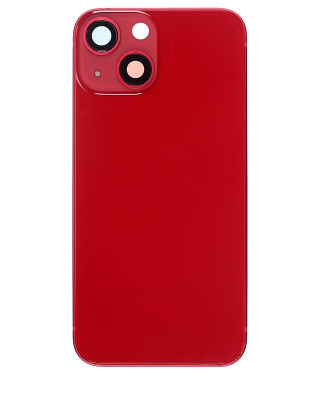 Tapa trasera para iPhone 13 Mini con componentes pequeños pre-instalados (Versión internacional) (Original usada: Grado A) (Rojo)