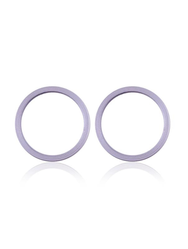 Aro embellecedor para camara trasera iPhone 11 / 12 / 12 Mini (Morado) (Set de 2 piezas) (Paquete de 10)