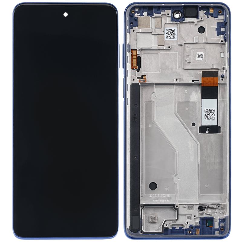 Pantalla LCD con marco para Motorola Moto G Stylus 4G (XT2211 / 2022) Azul Crepusculo