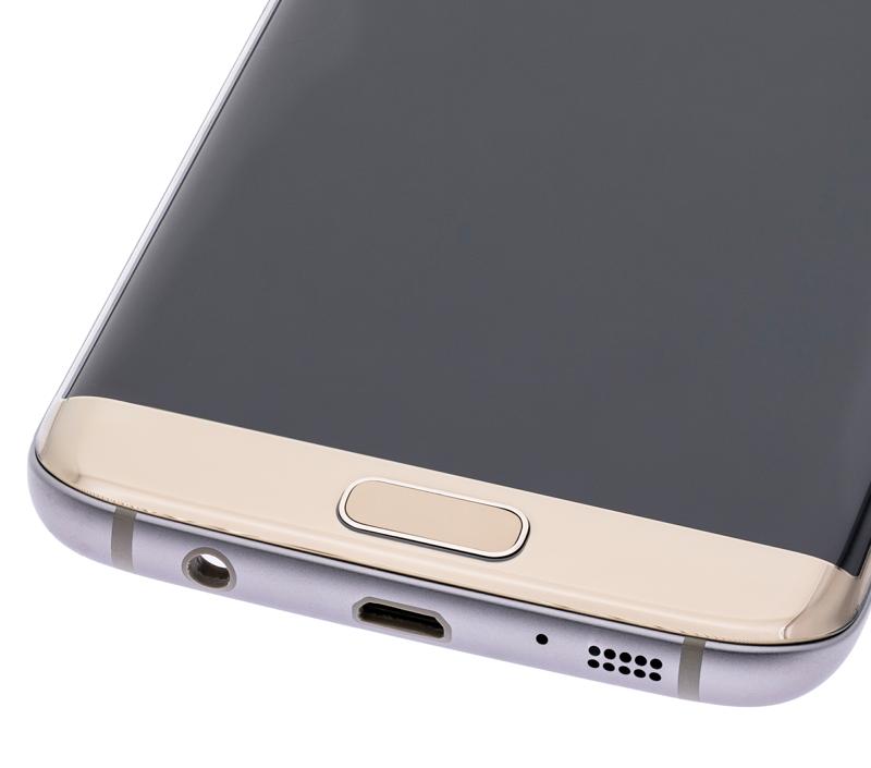 Pantalla OLED para Samsung Galaxy S7 Edge con marco (Oro Platino)