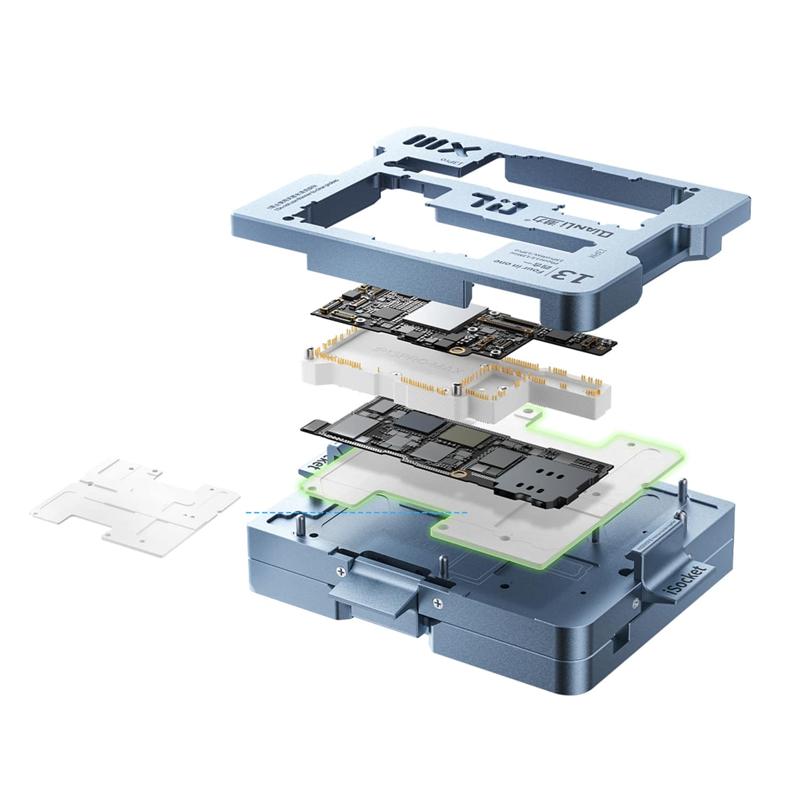 Plataforma de pruebas para placa base iSocket para iPhone 13 / 13 Pro / 13 Pro Max / 13 Mini (4 en 1) (Qianli)