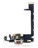 Puerto de carga con placa para iPhone 11 Pro Max (Dorado)