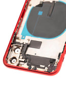 Tapa trasera con componentes pequeños pre-instalados para iPhone 11 (Original) (Rojo)