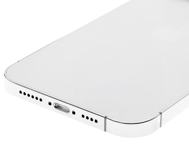 Tapa trasera para iPhone 12 Pro Max con componentes pequenos pre-instalados (Version US) (Plata)